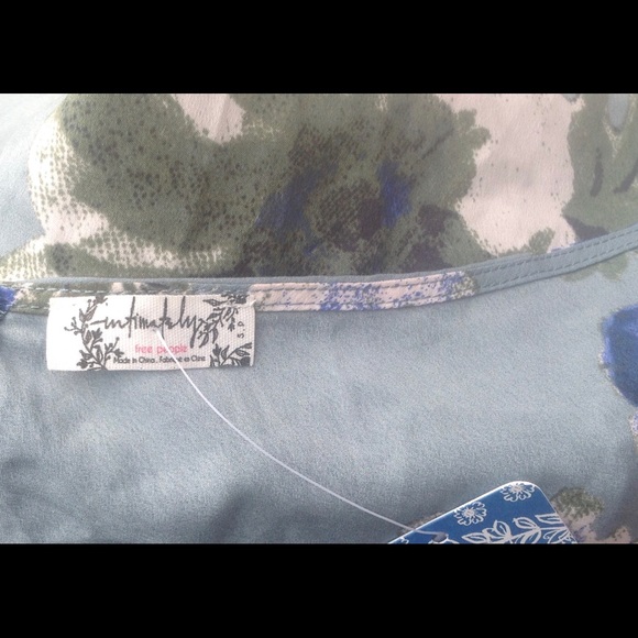 New Free People Floral Boho Slip Mini Dress Size S - Picture 5 of 7